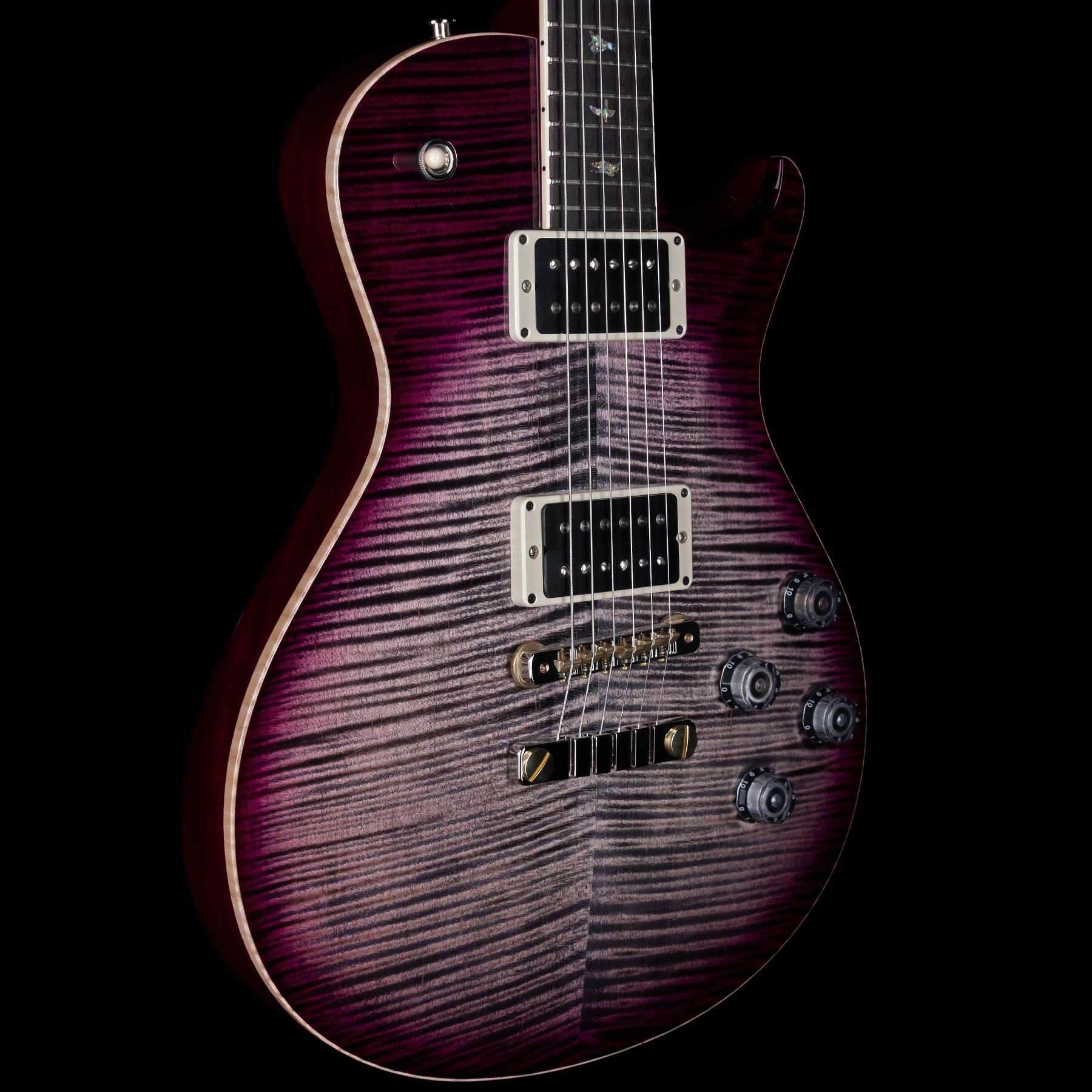 PRS Wood Library McCarty 594 Singlecut 10 Top Flame Charcoal Purple