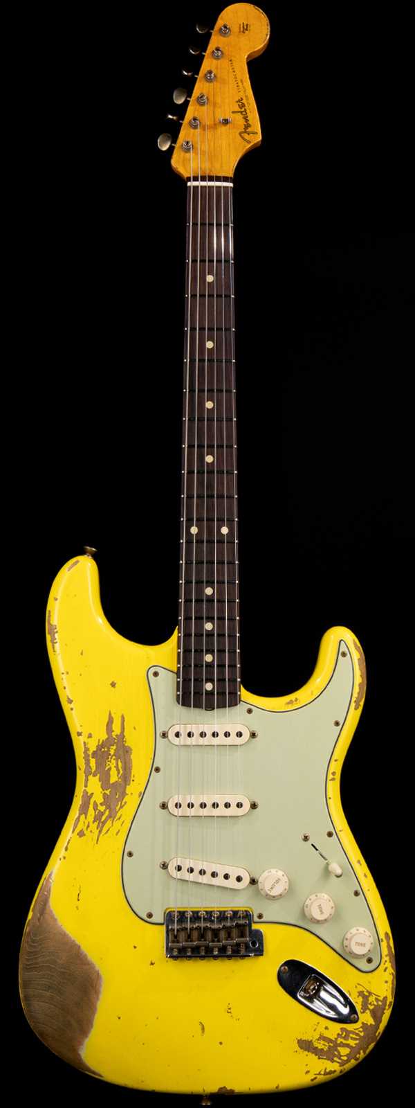 Fender Custom Shop ‘61 Strat Heavy Relic Rosewood Board Graffiti Yellow