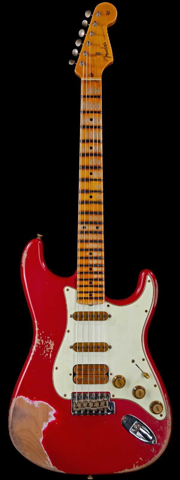 Fender Custom Shop Alley Cat Stratocaster 2.0 Heavy Relic HSS Maple Board Vintage Trem Torino Red