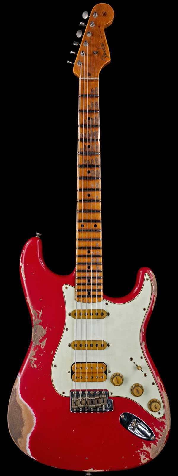 Fender Custom Shop Alley Cat 2.0 Stratocaster Heavy Relic HSS Maple Board Torino Red