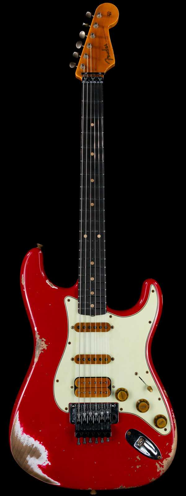 Fender Custom Shop Alley Cat Stratocaster Heavy Relic HSS Floyd Rose Rosewood Board Torino Red