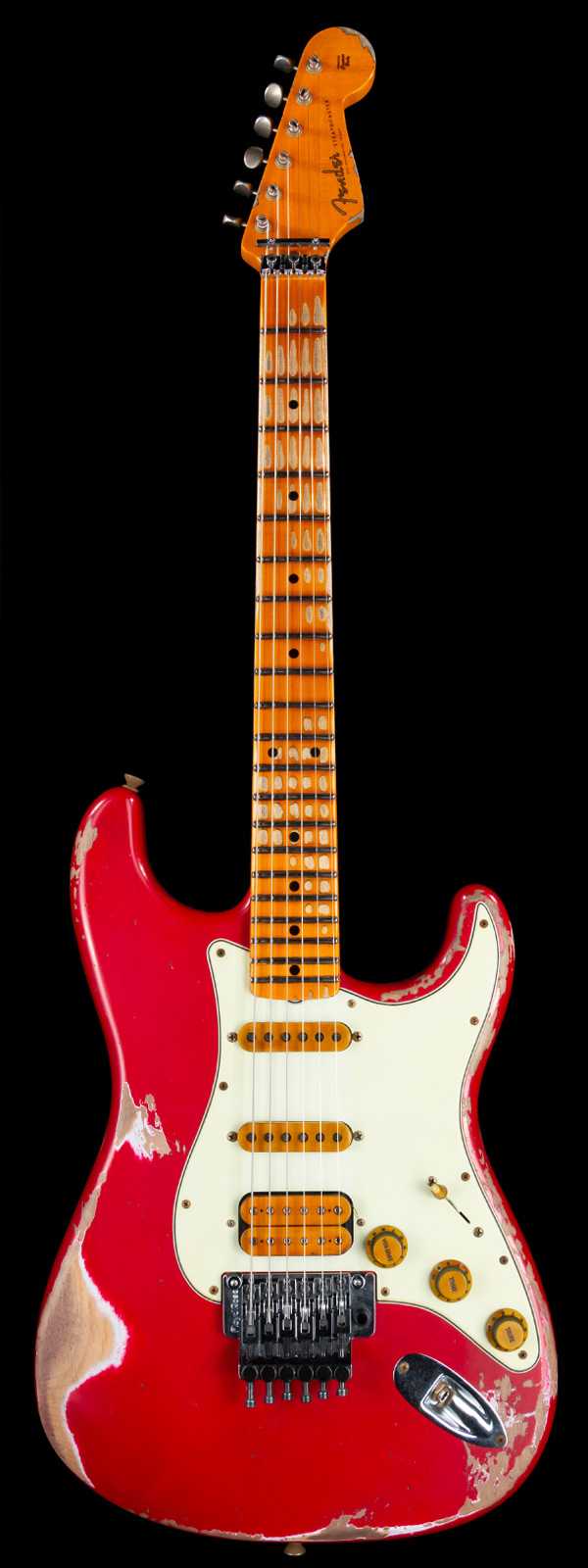 Fender Custom Shop Alley Cat Stratocaster Heavy Relic Maple Board HSS Floyd Rose Torino Red