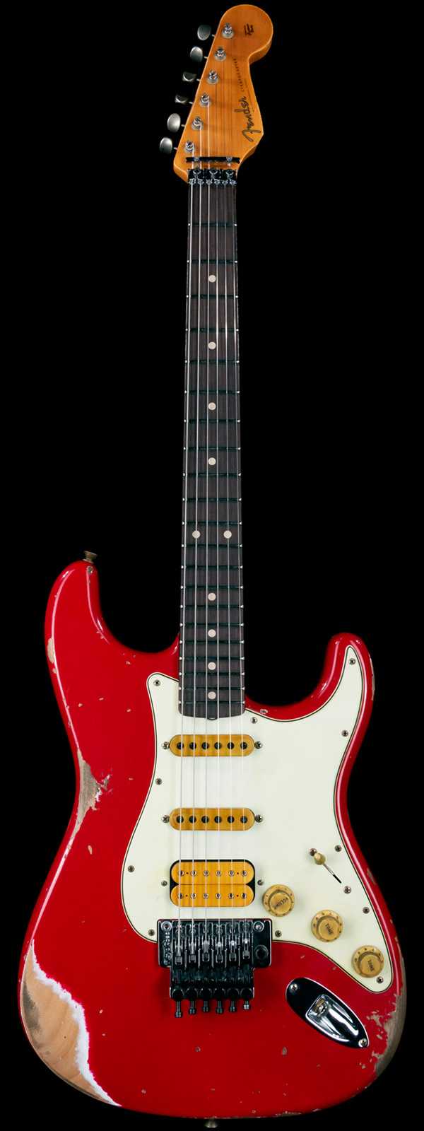 Fender Custom Shop Alley Cat Stratocaster Heavy Relic HSS Rosewood Board Floyd Rose Torino Red