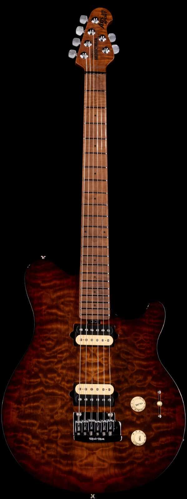 Ernie Ball Axis Super Sport Roasted Flame Maple Neck Roasted Amber Quilt