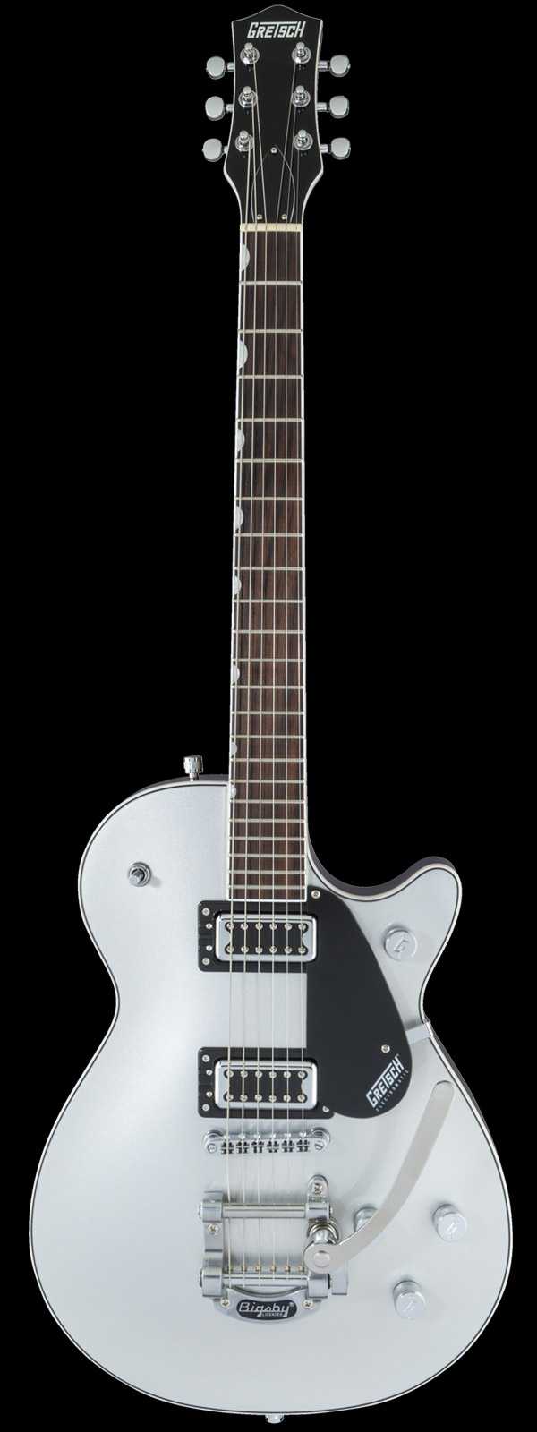 Gretsch G5230T Electromatic Jet FT Single-Cut with Bigsby Black Walnut Fingerboard Airline Silver