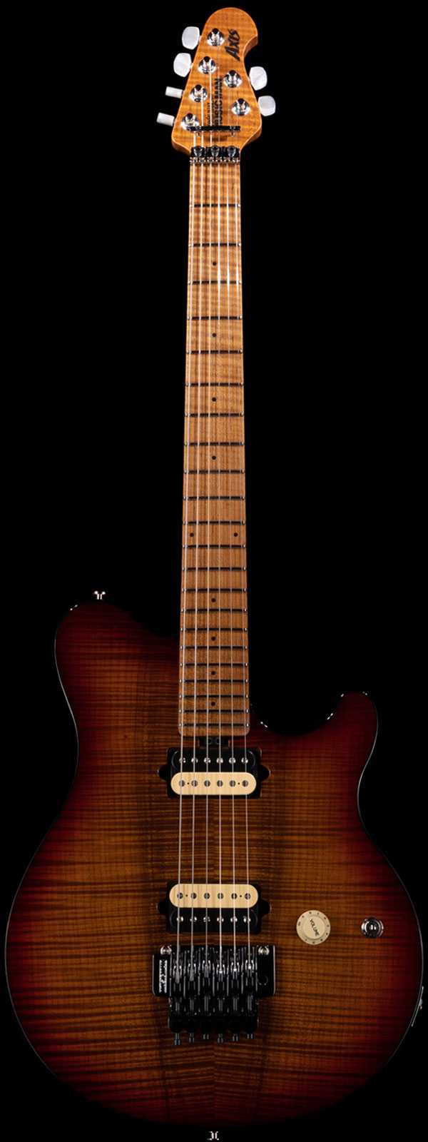 Ernie Ball Axis Roasted Flame Maple Neck Flame Maple Top Roasted Amber Flame