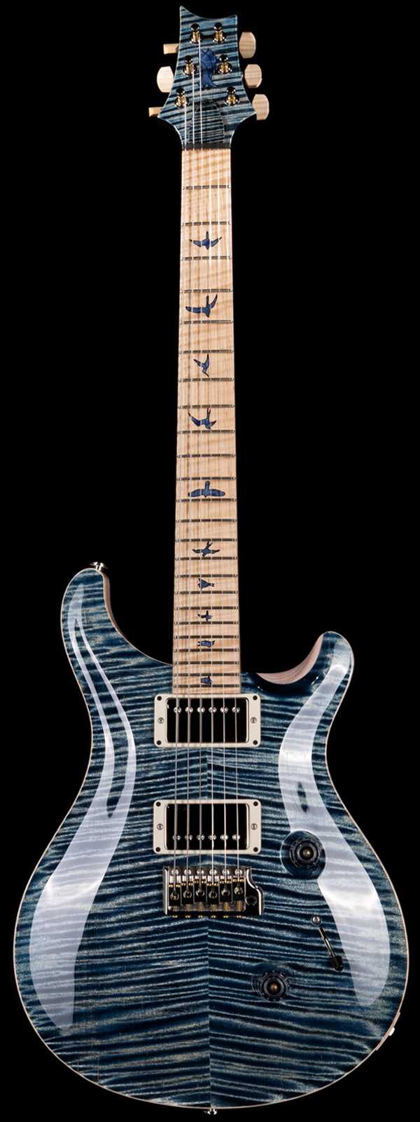 PRS Private Stock 9250 Custom 24 Flame Maple Neck Faded Whale Blue