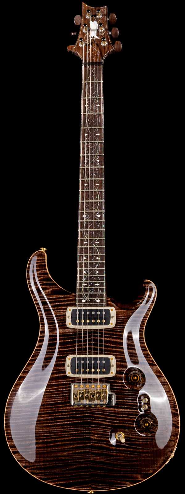PRS Collection 096 Collection Custom 24 Signature Curly Maple Top Brazilian Rosewood Board Tiger Shark USED