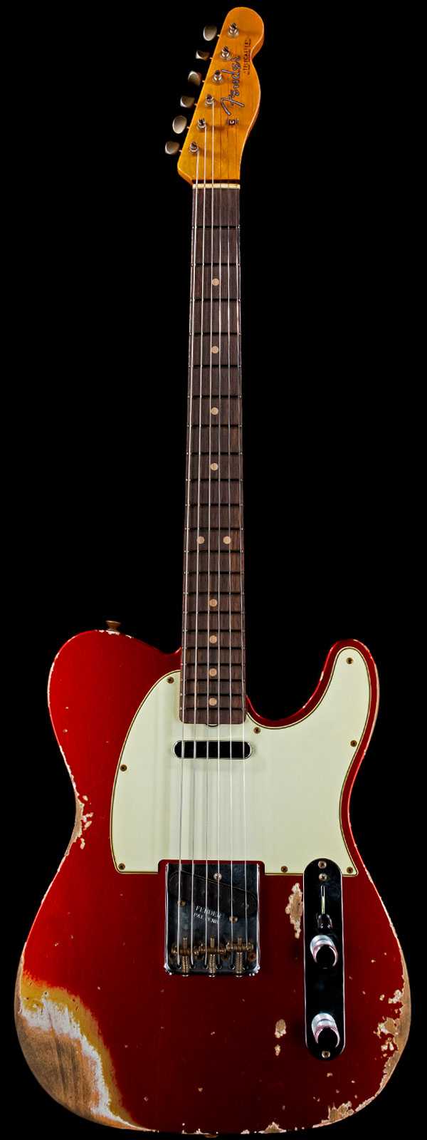 Fender Custom Shop 1963 Telecaster Heavy Relic Rosewood Board Candy Apple Red