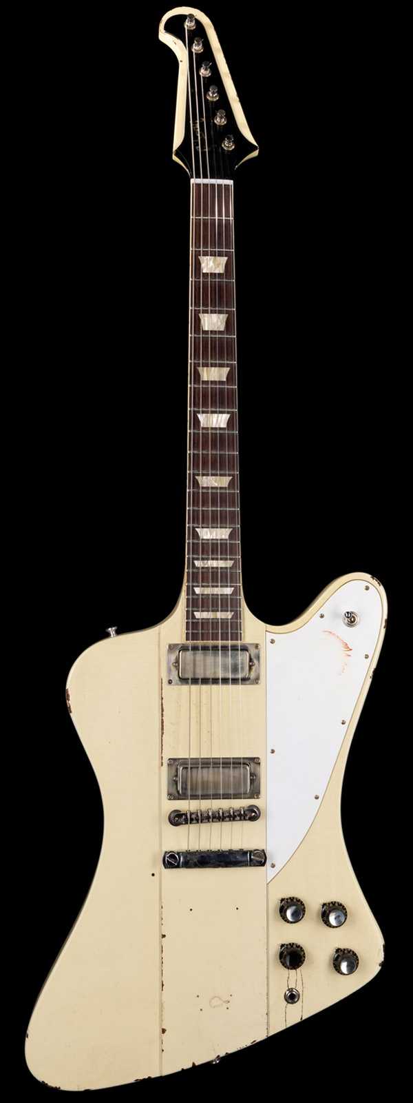 Gibson Custom Shop Johnny Winter 1964 Firebird V Murphy Lab Polaris White