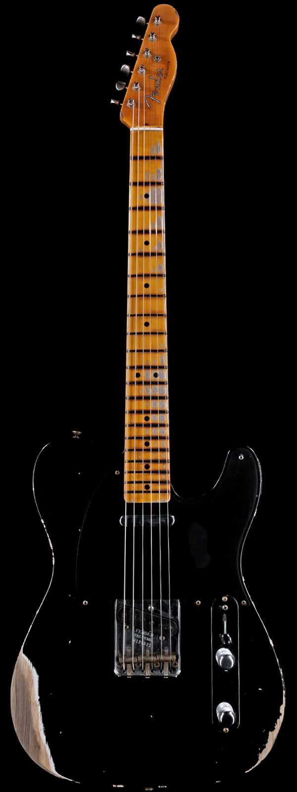 Fender Custom Shop 1952 Telecaster Heavy Relic Roasted Big U Black