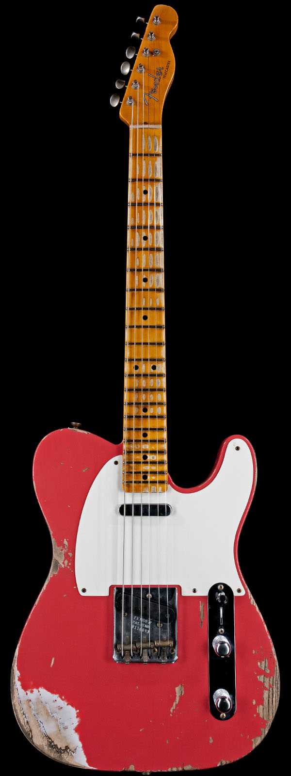 Fender Custom Shop 1952 Telecaster Heavy Relic Big U Neck Carve Fiesta Red