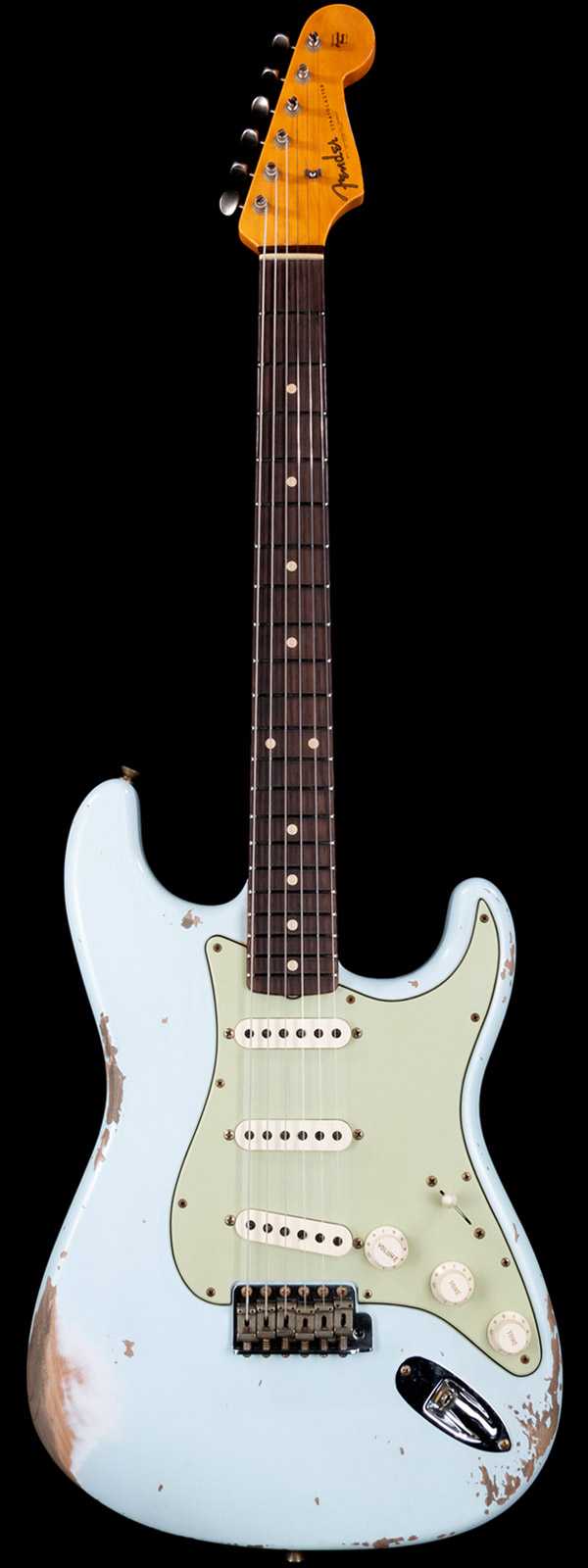 Fender Custom Shop 1961 Stratocaster Heavy Relic Aged Faded Sonic Blue