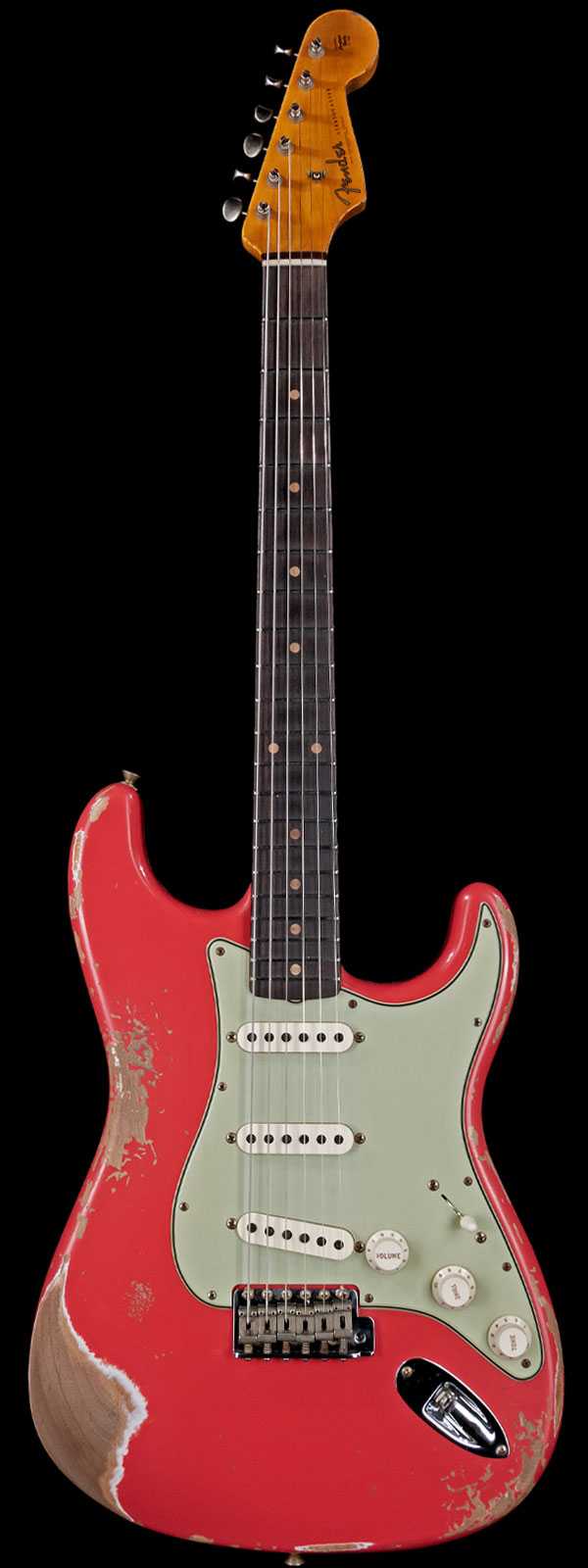Fender Custom Shop 1961 Stratocaster Heavy Relic Rosewood Board Fiesta Red