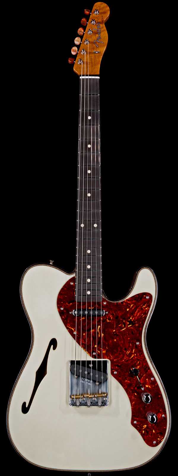 Fender Custom Shop Limited Artisan Thinline Telecaster Aged Olympic White