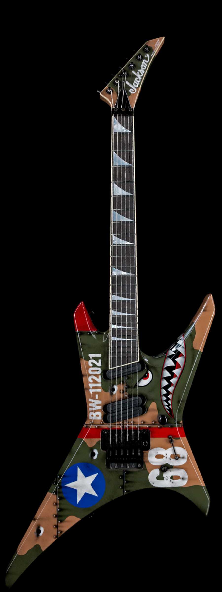 Jackson Custom Shop Joe Williams Masterbuilt Warrior Warbird Graphics by  Brian Bock - WildCat Guitars