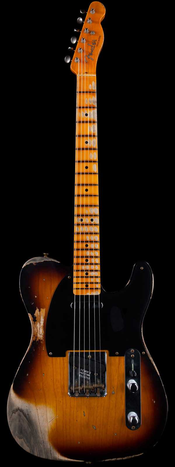 Fender Custom Shop 1952 Telecaster Heavy Relic Big U Maple Neck 2-Tone Sunburst