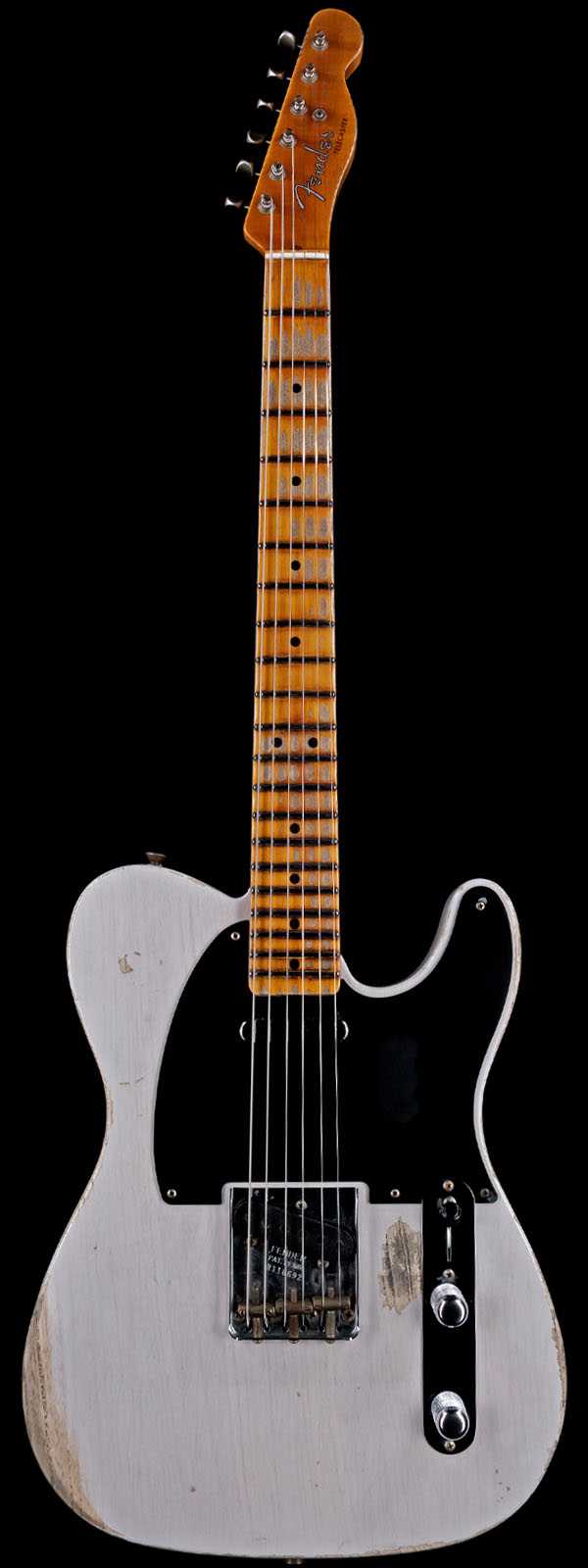Fender Custom Shop 1952 Telecaster Heavy Relic Big U Carve Maple Neck Dirty White Blonde