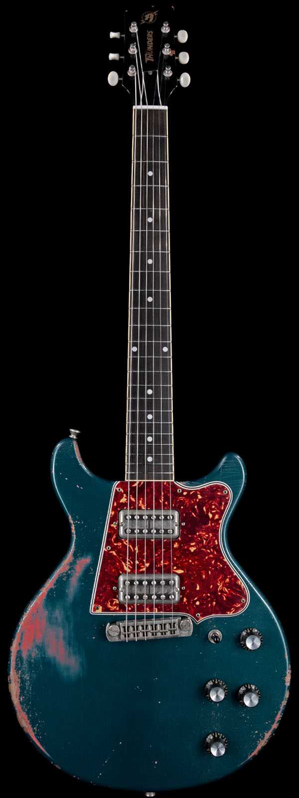Rock N Roll Relics Thunders II DC Medium Aged Ocean Turquoise over Fiesta Red