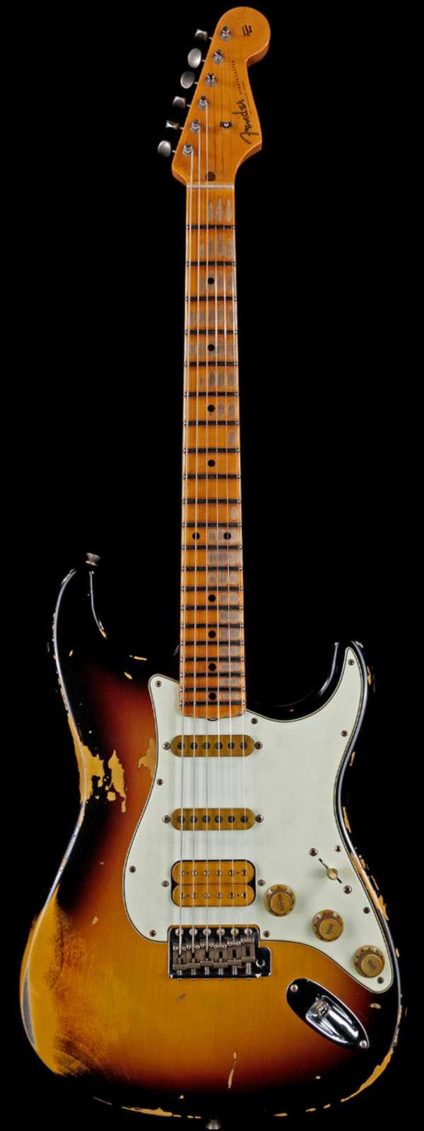 Fender Custom Shop Alley Cat Stratocaster 2.0 Heavy Relic HSS MN Vintage Trem 3-Tone Sunburst