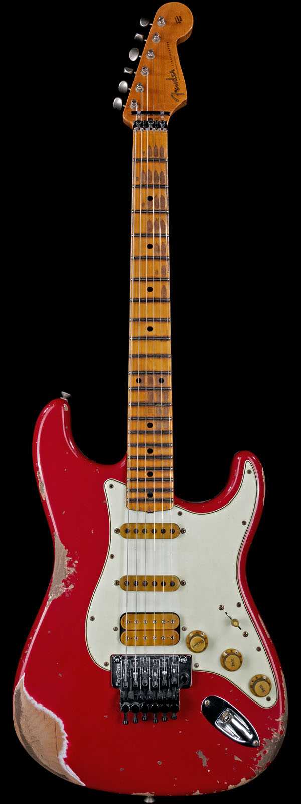 Fender Custom Shop Alley Cat Floyd Rose with Maple Board Heavy Relic Torino Red