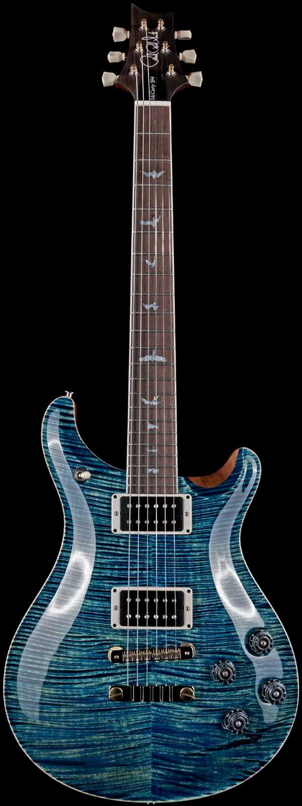 PRS Wood Library McCarty 594 Flame 10 Top Brazilian Board River Blue