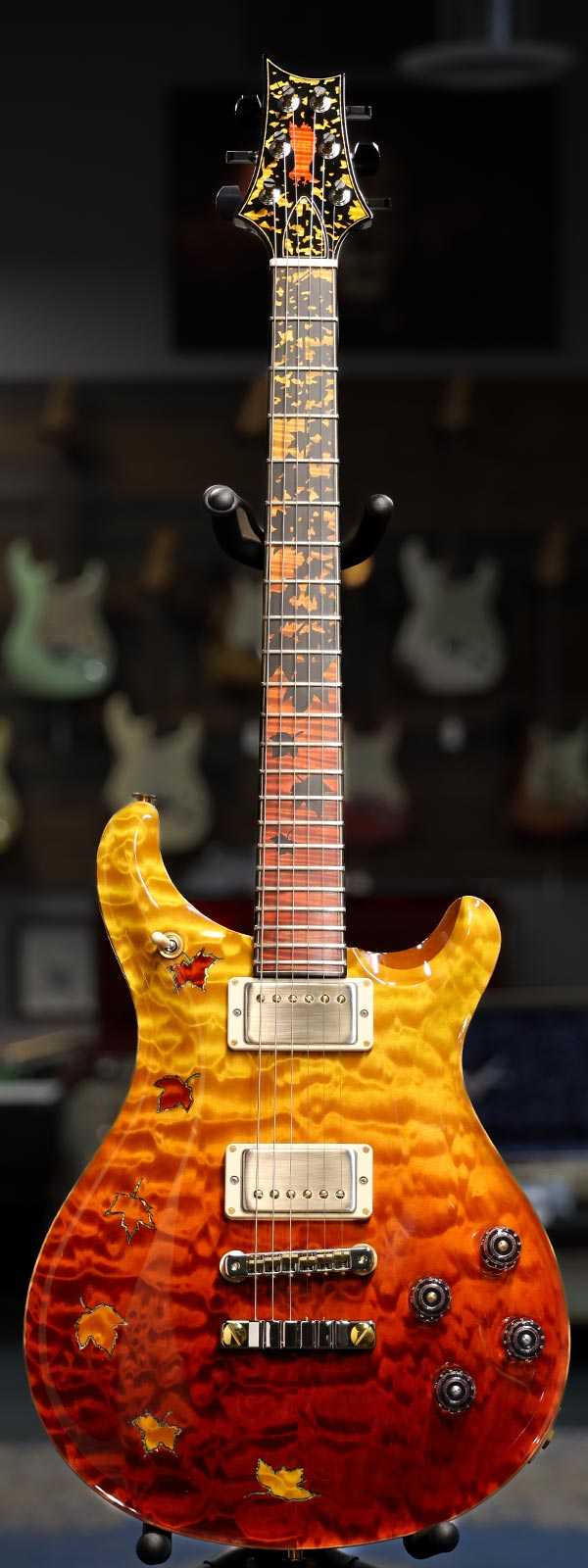 PRS Private Stock 9413 Falling Leaves Curly Maple/Ebony Fretboard Quilt Top McCarty 594 Autumn Fade
