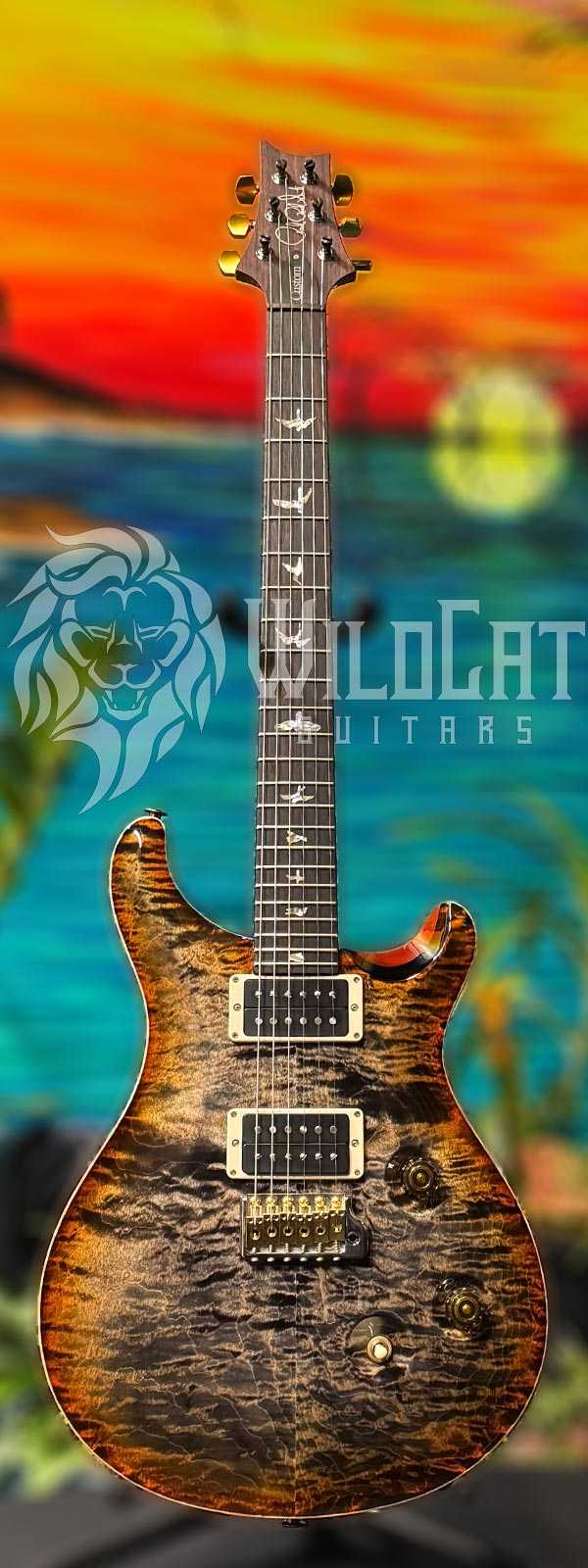 PRS Wood Library Custom 24 Burnt Maple Leaf 0360486