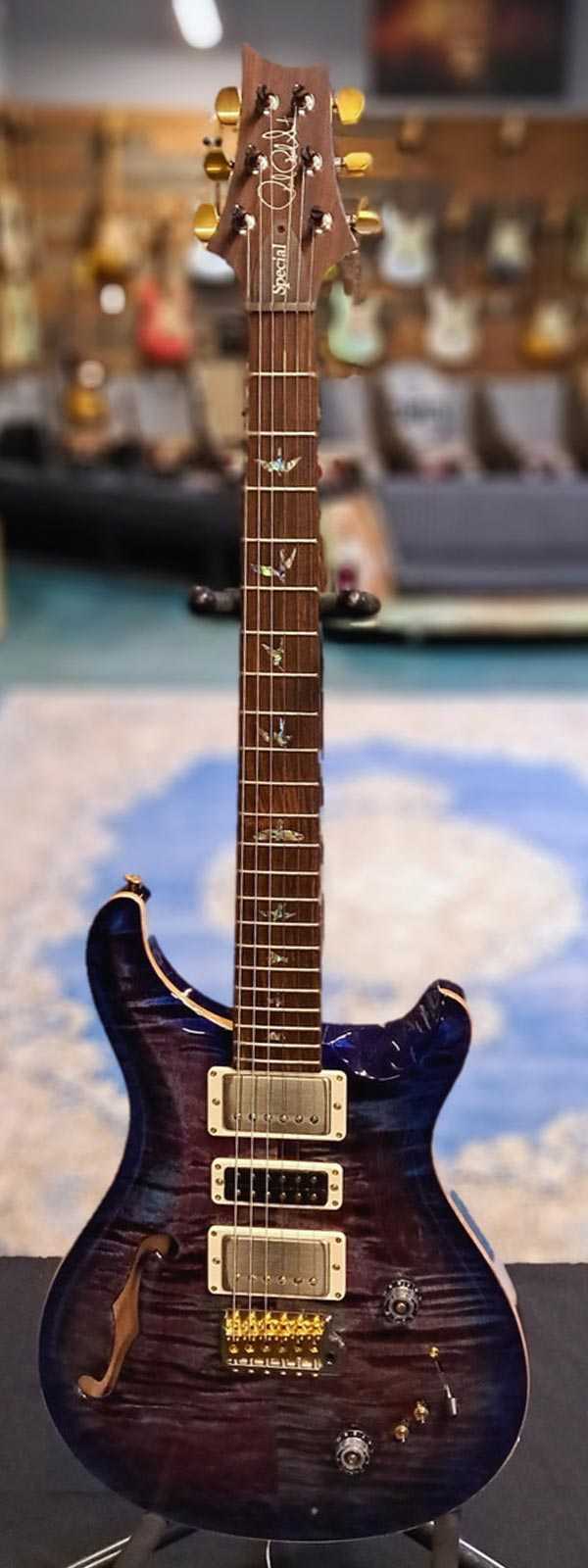PRS Wood Library Special Semi-Hollow Violet Blue Burst 0357530