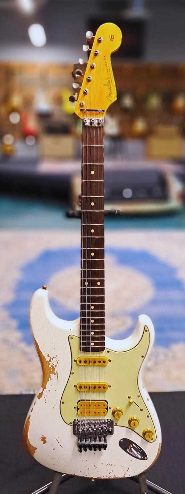 WildCat Exclusive Fender Custom Shop Alley Cat Strat “Modern” Olympic White R121261
