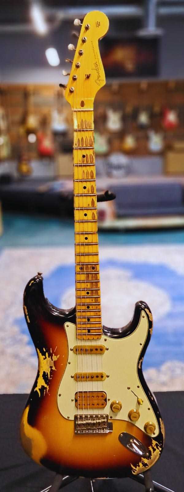 WildCat Exclusive Fender Custom Shop Alley Cat Strat “Vintage” 3-Tone Sunburst R118959