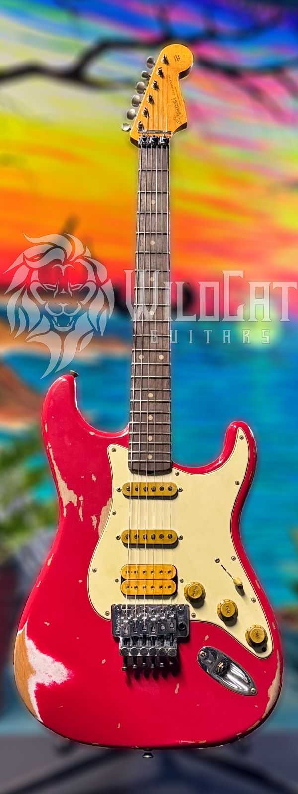 WildCat Exclusive Fender Custom Shop Alley Cat Strat “Modern” Torino Red R121445