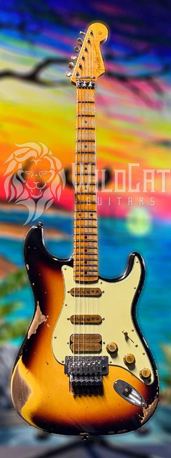 WildCat Exclusive Fender Custom Shop Alley Cat Strat “Modern” 3-Tone Sunburst R132428