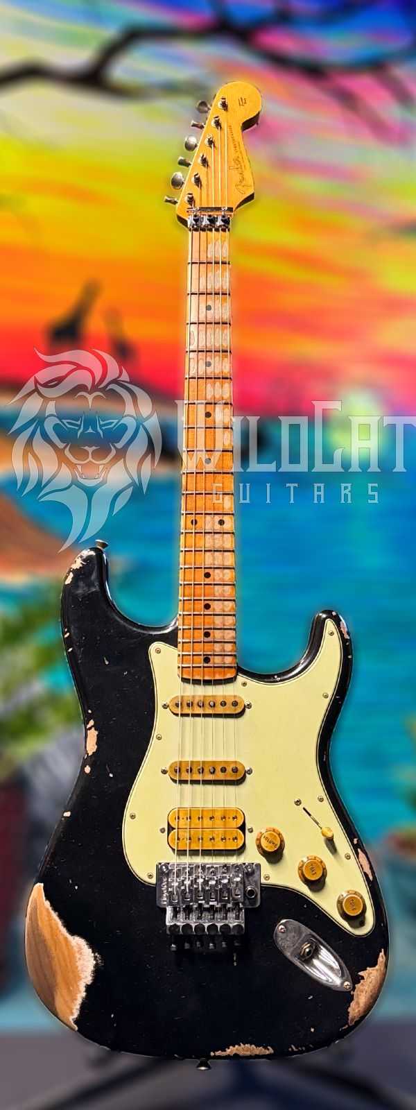 WildCat Exclusive Fender Custom Shop Alley Cat Strat “Modern” Black R125387