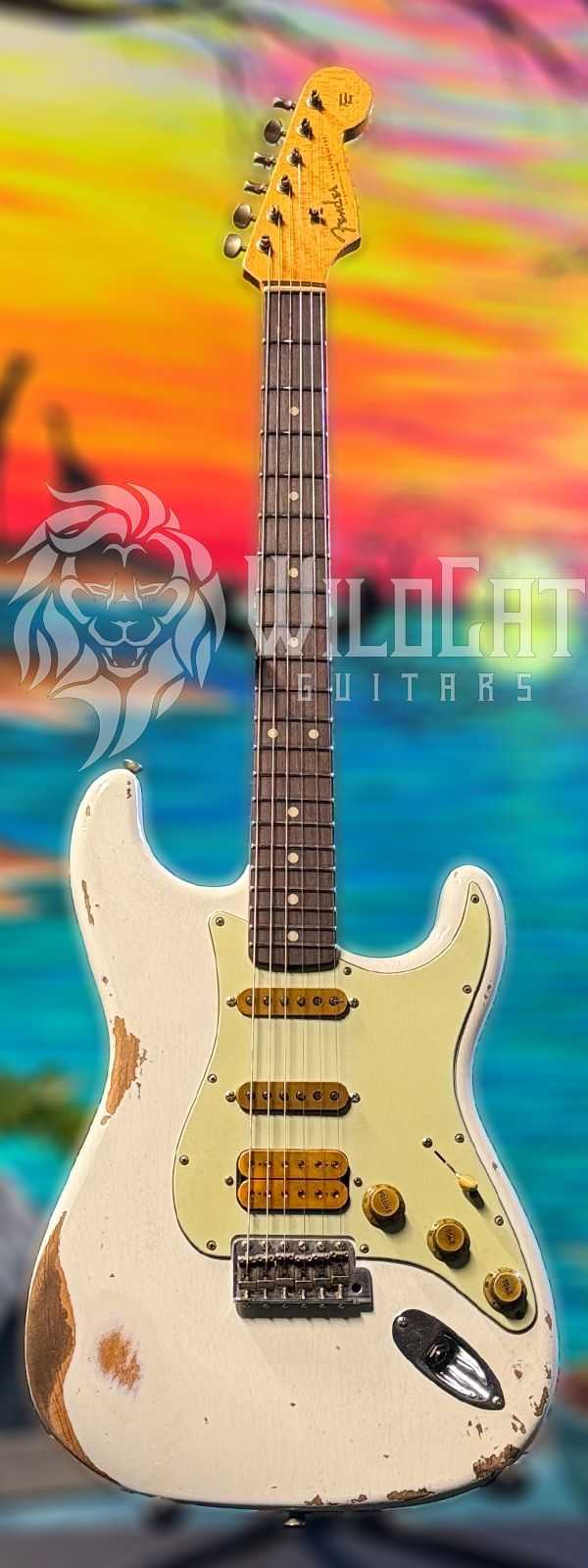 WildCat Exclusive Fender Custom Shop Alley Cat Strat “Vintage” Olympic White R132556