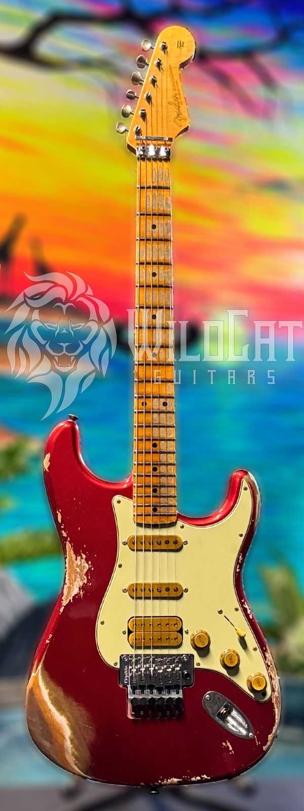WildCat Exclusive Fender Custom Shop Alley Cat Strat “Modern” Candy Apple Red R132613