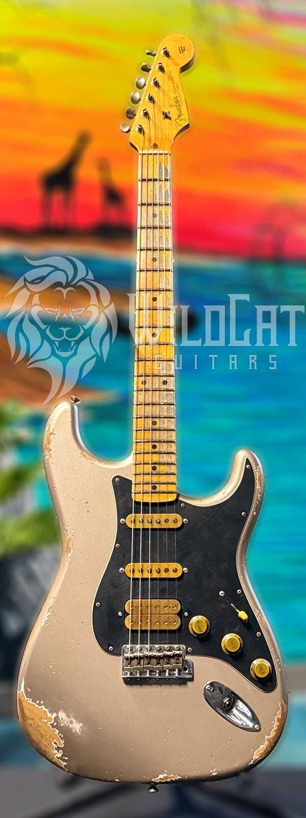 WildCat Exclusive Fender Custom Shop Alley Cat Strat “Vintage” Shoreline Gold R133782