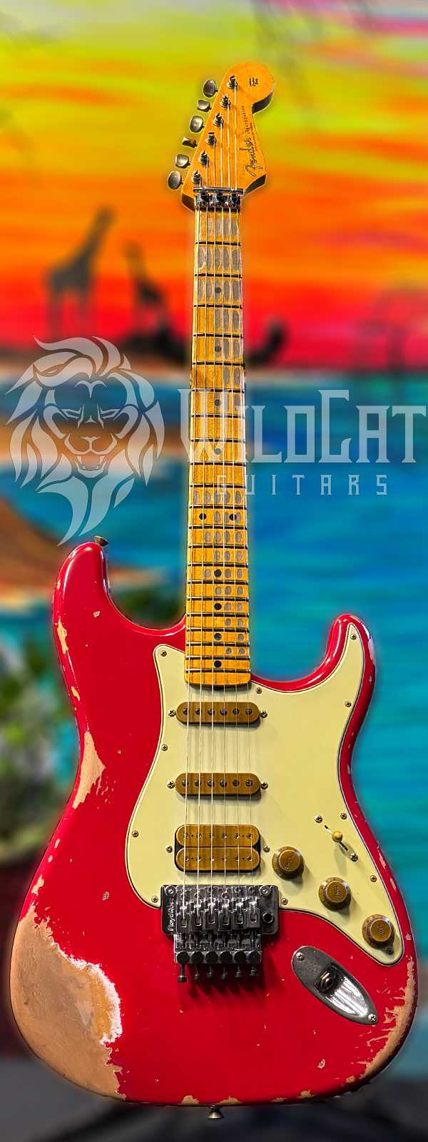 WildCat Exclusive Fender Custom Shop Alley Cat Strat “Modern” Torino Red R130515