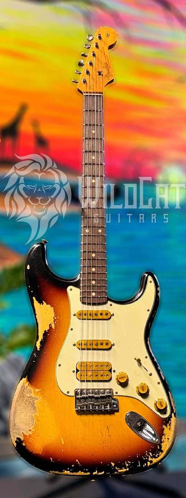 WildCat Exclusive Fender Custom Shop Alley Cat Strat “Vintage” 3-Tone Sunburst R127765