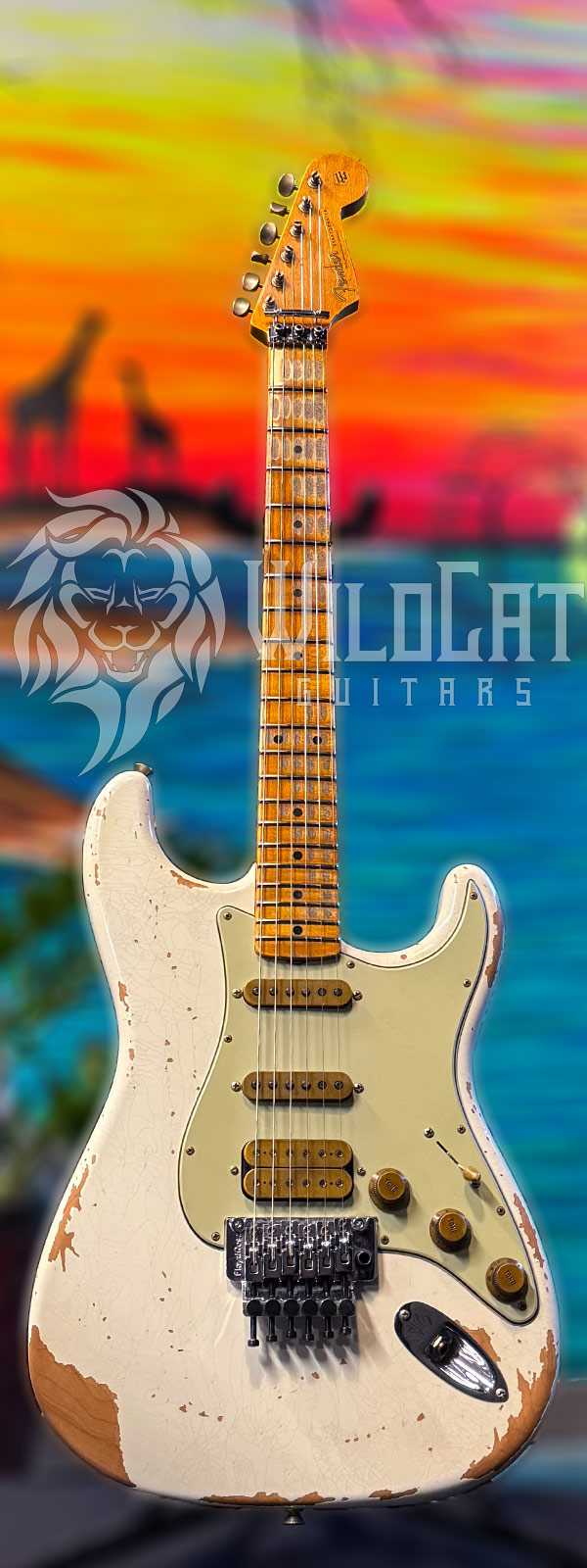 WildCat Exclusive Fender Custom Shop Alley Cat Strat “Modern” Olympic White R133421