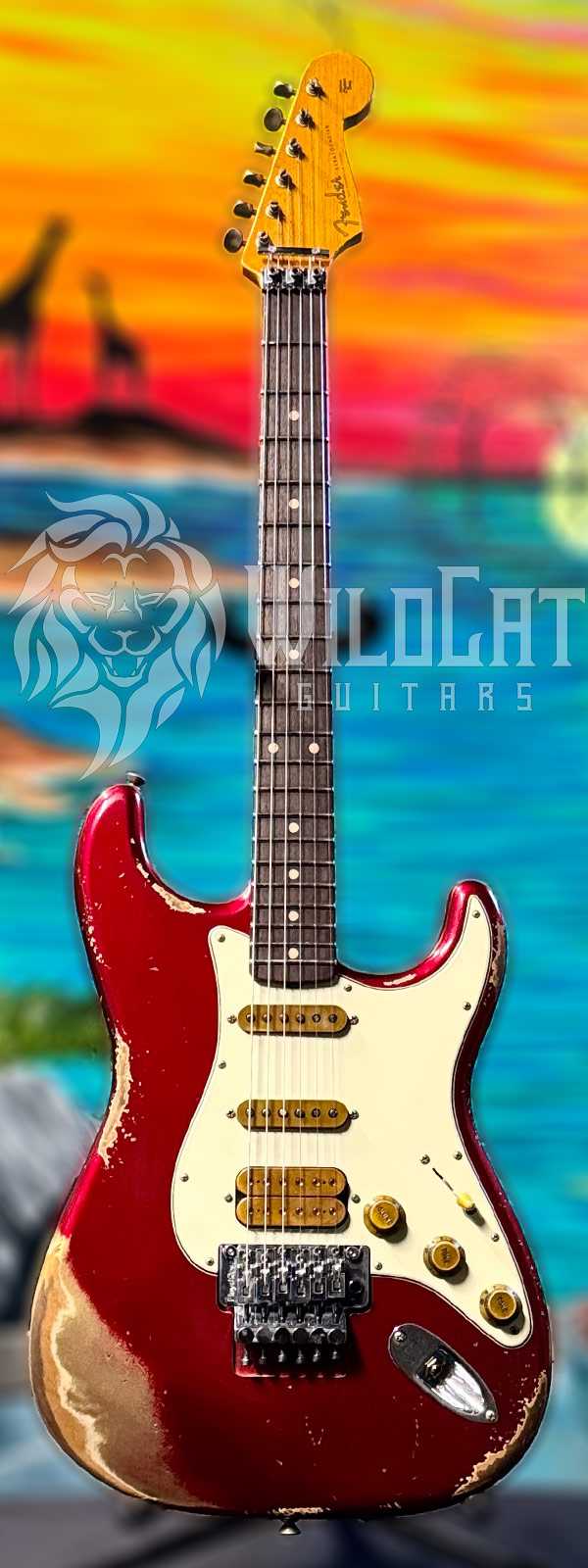WildCat Exclusive Fender Custom Shop Alley Cat Strat “Modern” Candy Apple Red R132537