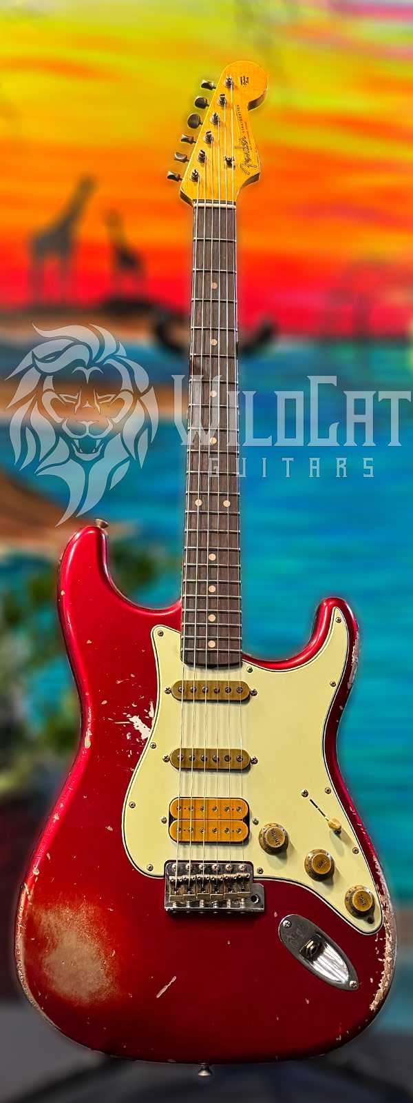 WildCat Exclusive Fender Custom Shop Alley Cat Strat “Vintage” Candy Apple Red R132943