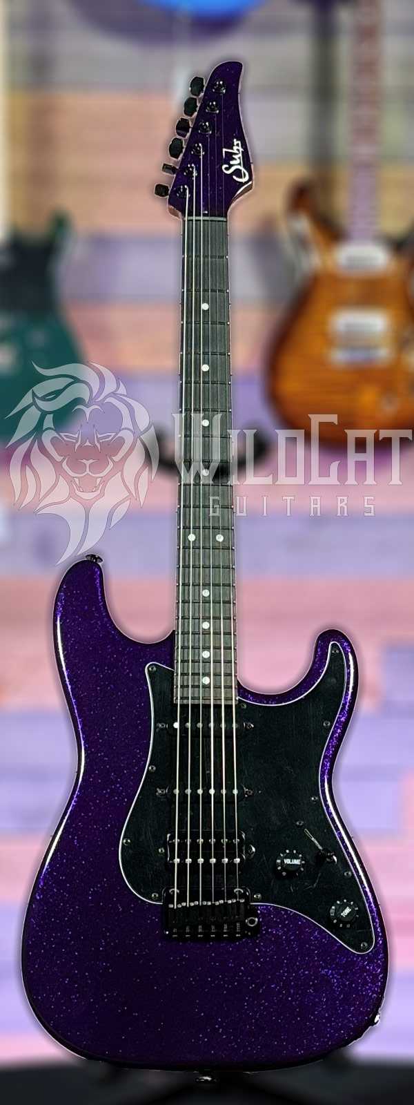 Suhr Custom Classic S Matching Headstock Ebony Board Purple Sparkle 75284