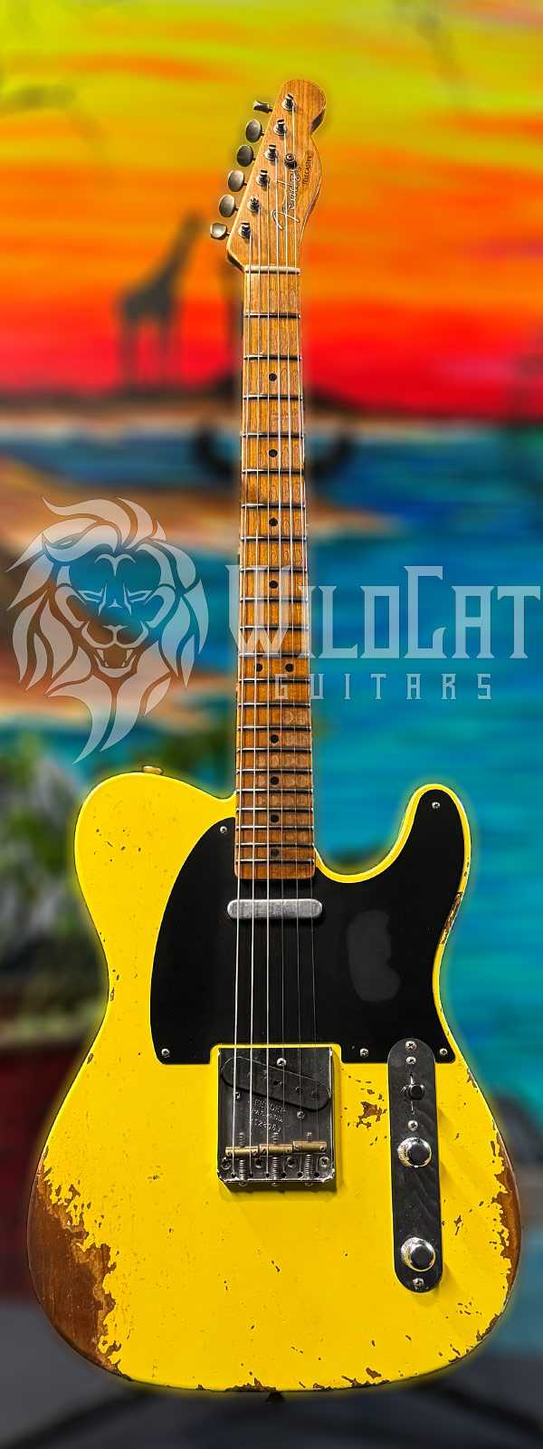 Fender Custom Shop 1952 Telecaster Heavy Relic Big U Graffiti Yellow R128069
