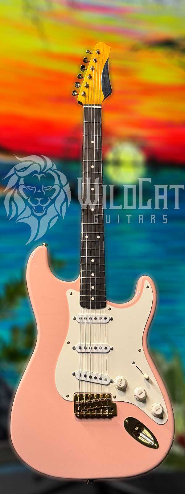 John Cruz Custom Guitar Showroom ST Pristine Shell Pink JC00170423T (MSRP $7916.00)