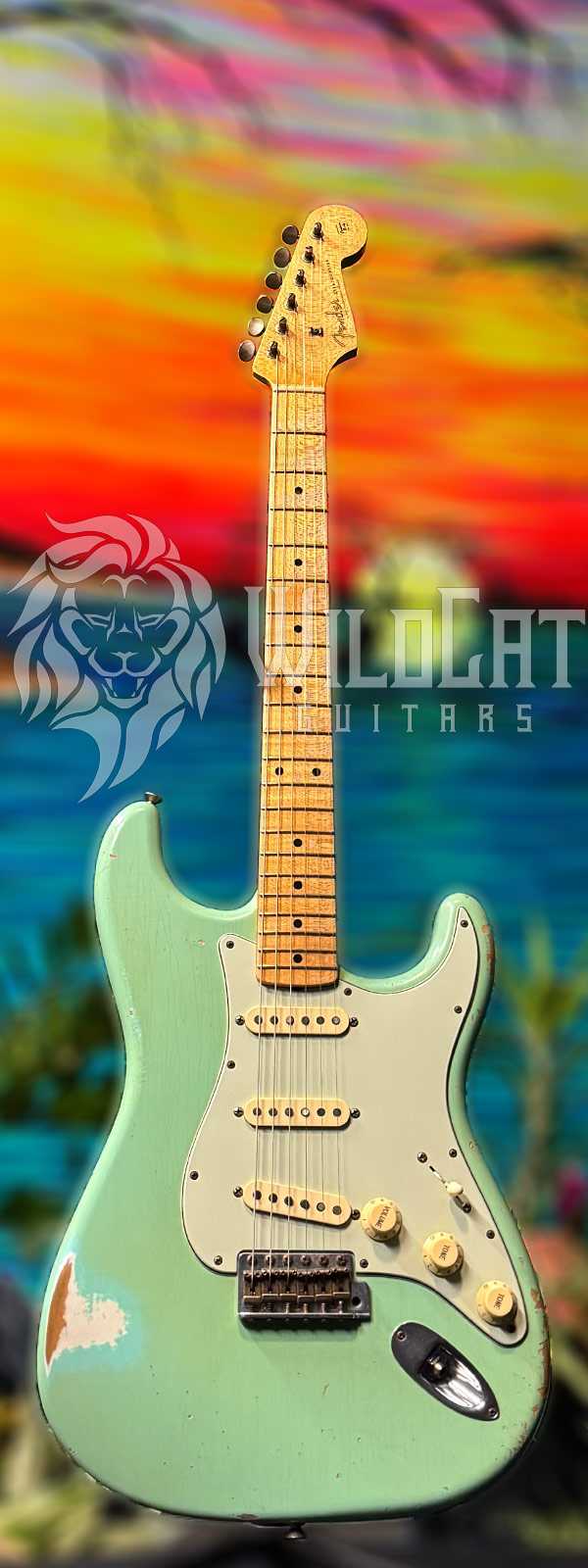 Fender Custom Shop Paul Waller Masterbuilt 1960 Stratocaster V2 SSS Faded Surf Green R78271