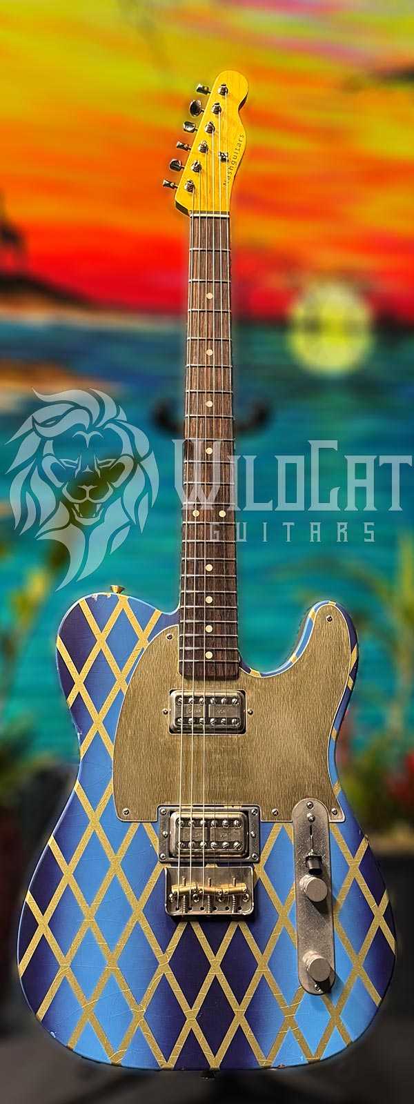 Nash T-2HB Special Gold Lattice over Blue NG-6019