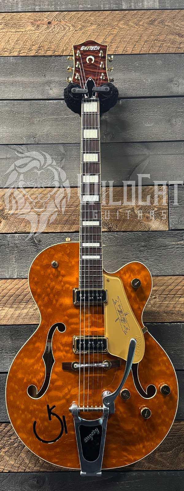 Gretsch G6120TGQM-56 LTD Quilt Classic Chet Atkins Roundup Orange JT24040964