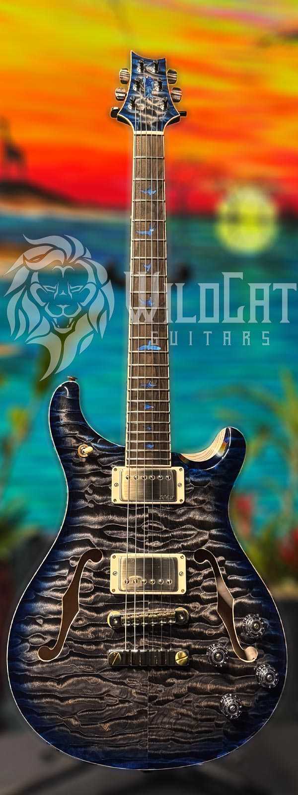 PRS Private Stock 10281 McCarty594 Hollowbody II Charcoal Blue Smokeburst 0362339
