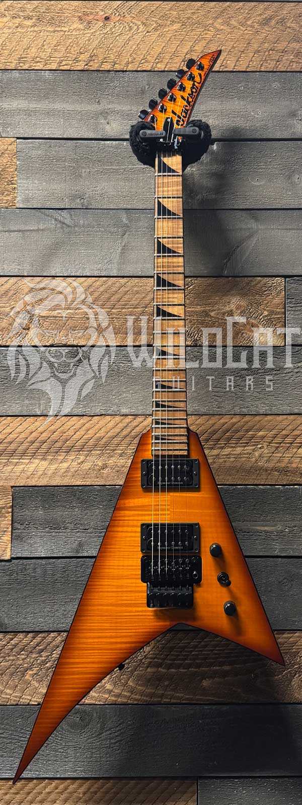 Jackson Custom Shop Randy Rhoads RR1 LTD Flame Top FRT Amber Lager Burst RR3914